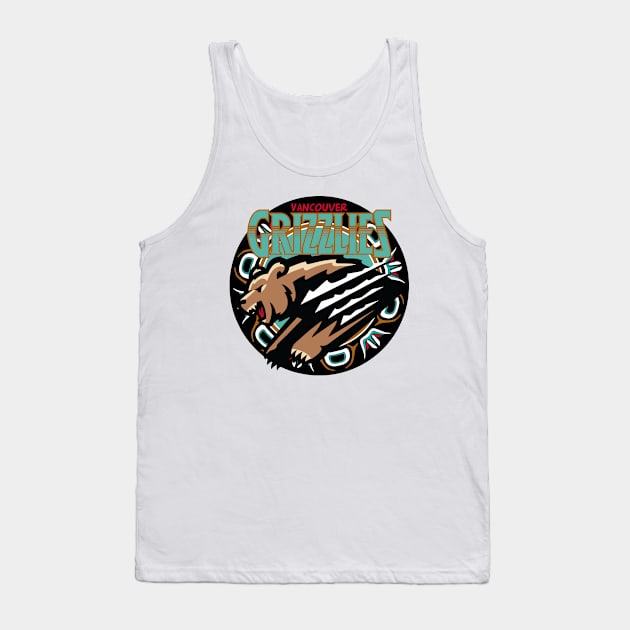 Vancouver Grizzlies Retro Tank Top by Litaru